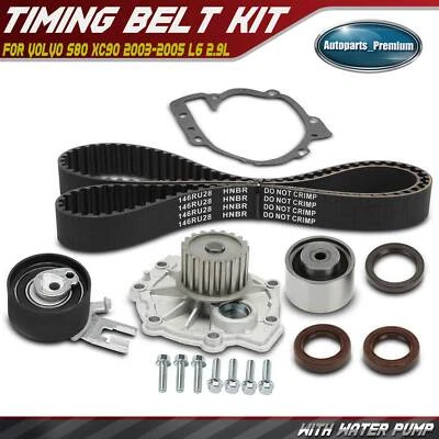 8x Timing Belt Kit for Volvo S80 XC90 2003-2005 L6 2.9L GAS DOHC Turbocharged - Image 1 of 4