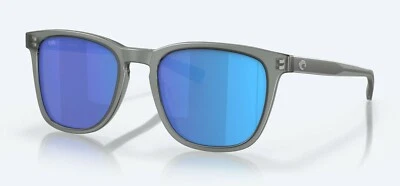 Costa Del Mar Sullivan Matte Gray Crystal Blue Mirror Polarized Glass 580G - NEW - Image 1 of 4