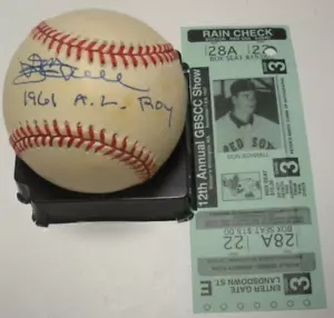 Don Schwall Boston Redsox 1961 Al Roy con certificado de autenticidad firmado MLB béisbol - Imagen 1 de 1
