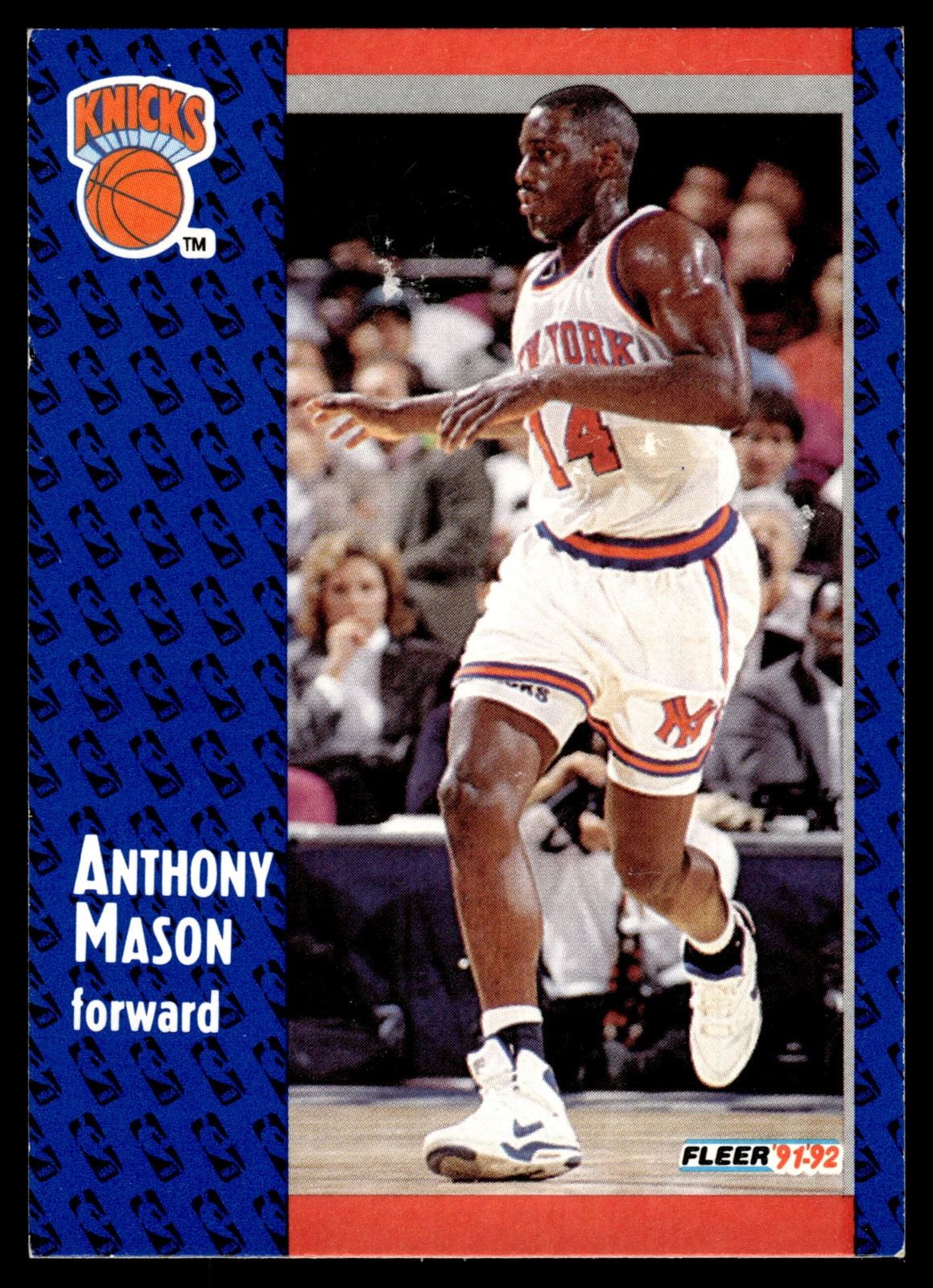 1991 Fleer #326 Anthony Mason   Rookie New York Knicks