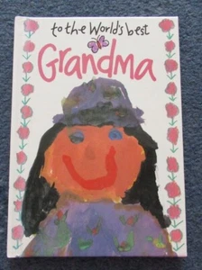 To the World's Best Grandma little hardback book - Imagen 1 de 1