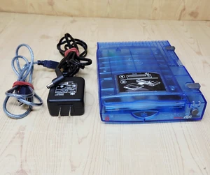 Iomega Zip 100 USB External Disk Drive Z100USB Translucent Blue TESTED - Afbeelding 1 van 13