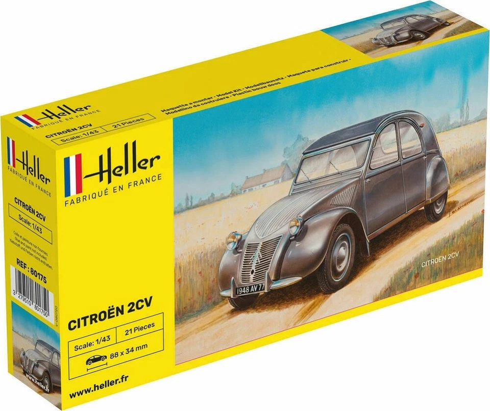 Heller 80175 - 1:43 Citroën 2 Cv Anatra - Nuovo - Immagine 1 di 1