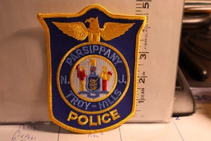 police patch   PARSIPPANY TROY HILLS POLICE NEW JERSEY BLUE BACKGROUND - Picture 1 of 1