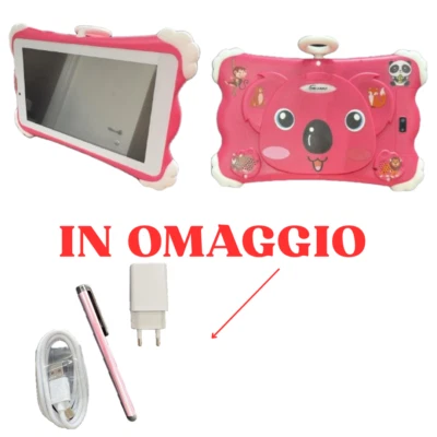 Tablet Per Bambini 7 Pollici Wi-Fi Memoria 64 Gb Rosa - Immagine 1 di 4