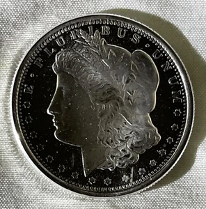 Morgan Fractional 1/2 Oz .999 Fine Silver GOLDEN STATE MINT Round Like Proof - Picture 1 of 2