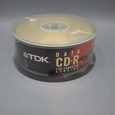 TDK Data CD-R 80 Min 700MB 30 pack spindle 48x Compatible Writable New Sealed - Image 1 of 3
