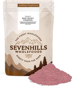 Polvo de remolacha orgánica Sevenhills 500 g | Superalimento crudo | Vegano, certificado por la UE - Imagen 1 de 5