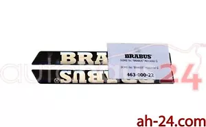 ORIGINAL BRABUS SIDE LOGO BADGE EMBLEM SET MERCEDES G CLASS W463 G500 G55 G63 G - Picture 1 of 5