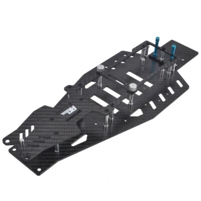 Carbon Lower Chassis w/ Upper Chassis Kit for Traxxas Bandit VXL Rustler 2WD - Image 1 of 4