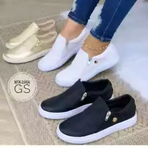 2025 New Sneakers Women Flat Shoes Slip-on Casual Sports Shoes Platform Sneakers - Picture 1 of 27