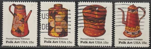 USA 1979 SC# 1775 - 1778 - American Folk Art Series - Used Lot # 334 - Picture 1 of 2