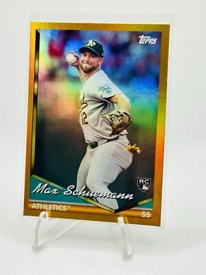 2024 Topps Archives Max Schuemann Topps 1994 Orange Hot Foil #03/15 #268 A’s RC - Image 1 of 3