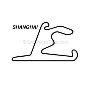 Calcomanía de pista de circuito de carreras de Shanghai Japón F1 GP - Imagen 1 de 6