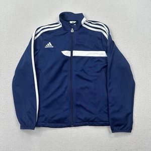Adidas Tiro 13 Track Socer Training Jacket Size Youth Small Blue Full Zip - Picture 1 of 10