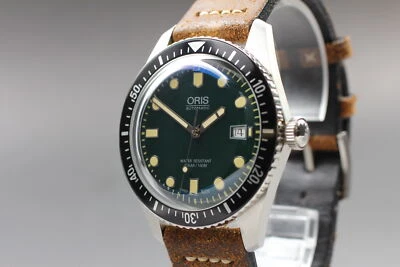 [ w/Box, Paper ] Oris Divers Sixty-Five 7720 Green Dial Date AT Watch From JAPAN - Image 1 of 4