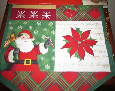 Essential Home Santa Patchwork Table Runner 13 X 54 - Image 1 of 4