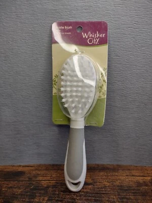 Cepillo de cerdas para gatos pelo corto blanco suave bigote ciudad  Foto 1 de 2
