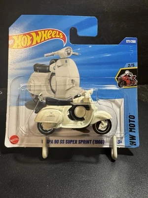 Hot Wheels Vespa 90SS Super Sprint 1966 Weiß 177/250 2025 2/5 HW Moto Motorrad - Bild 1 von 2