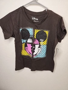 T-shirt donna Disney Topolino Blocchi Junior - nuova con etichetta Medium - Foto 1 di 4