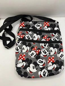 Mickey And Minnie Mouse Face Purse Crossbody Adjustable Strap 10.5” x 8.5” - Picture 1 of 7
