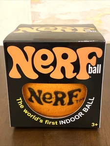 Original Retro Orange 4" Nerf Foam Ball The World’s First Indoor Ball BRAND NEW - Picture 1 of 8