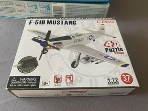 Famemaster Mustang P-51D 4D Plastic Model Puzzle Kit 1/72 Pre-Painted #37 - Picture 1 of 2