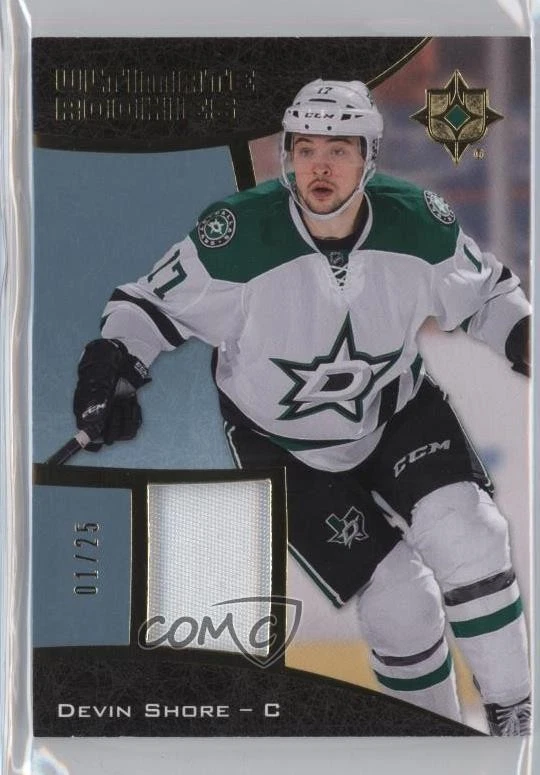 2015 Upper Deck Ultimate Collection Rookies Gold /25 Devin Shore Rookie Patch RC - Image 1 of 2
