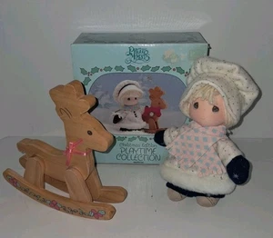 New! Precious Moments 1992 Playtime Collection Christmas Edition Berrie Reindeer - Picture 1 of 11