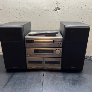 Onkyo R-05 Amplifier C-05 CD Player K-05W Tape Deck Bundle WORKS 230V EU PLUG!! - Picture 1 of 18
