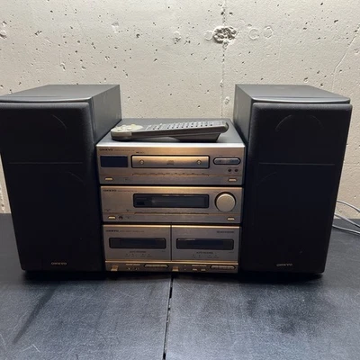 Onkyo R-05 Amplifier C-05 CD Player K-05W Tape Deck Bundle WORKS 230V EU PLUG!! - Image 1 of 4