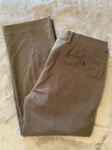 Ralph Lauren Pants Mens 35x30 Brown Stretch Dress Flat Front Trousers Classic - Picture 1 of 8