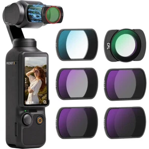 Osmo Pocket 3 Lens Filters ND4 8 ND16 ND32 ND64 CPL Filters Kit for DJI Pocket 3 - Picture 1 of 7