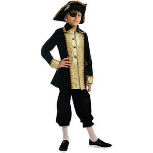Captain of Pirates Boys Carnival Costume Dress-Up Play Kids - X- Small - Picture 1 of 8