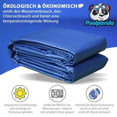 Poolpanda Premium Solarfolie 549 x 274 cm rechteckig Stärke 400 µm schwarz/blau - Bild 1 von 4