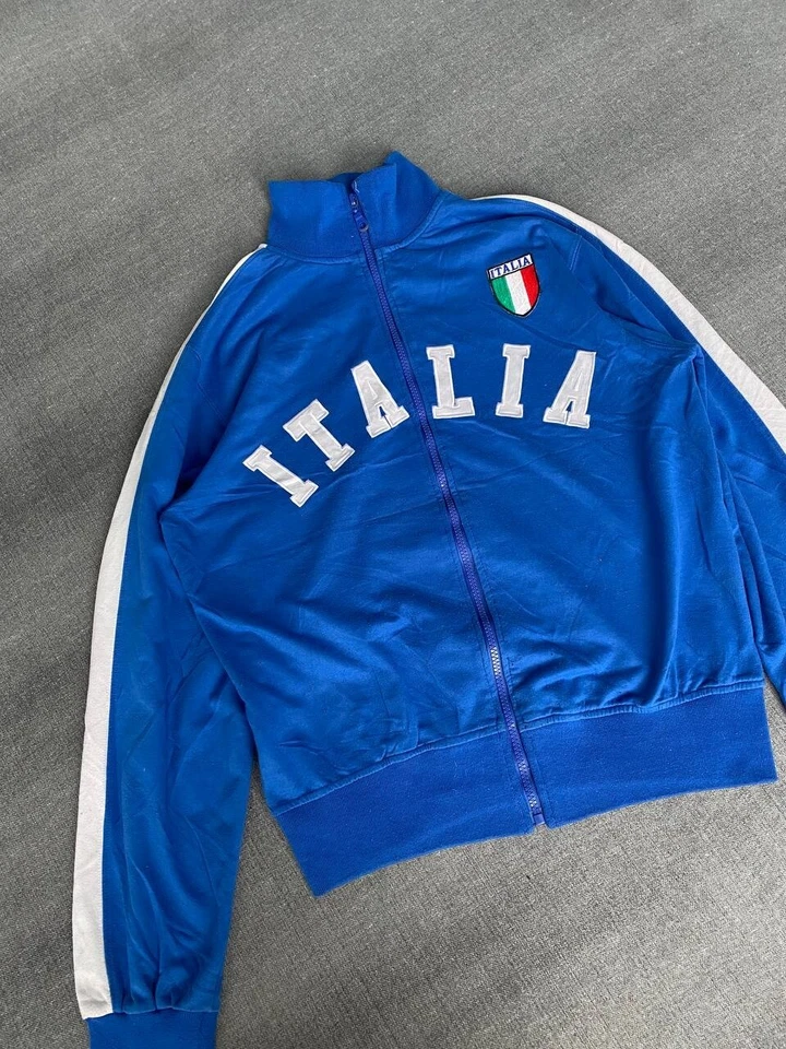 Vintage italy Zip Sweatshirt Track Jacket Italia 00s Y2K - Image 1 of 4
