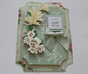 Anna Griffin Like "so Very Excited For You" Congratulations 3D Handmade Card - Picture 1 of 2