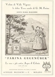 PUBBL.1933 FARINA GEGENUBER FIORE ROSSO VEDUTA SANTA MARIA MAGGIORE VAL VIGEZZO - Foto 1 di 1