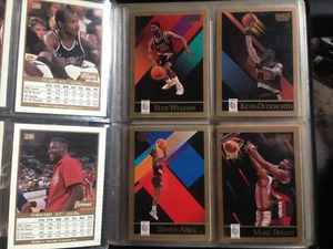 40 Basketballkarten in einem Mini-Ordner meist BLAZER siehe Bilder - Bild 1 von 5