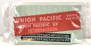 Walthers O Decals #936-9370 Union Pacific Steam Locomotive (White) RARE - Picture 1 of 4