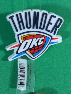 New Original Jibbitz Crocs Charm: NBA OKC Thunder Logo 1 piece - Picture 1 of 3