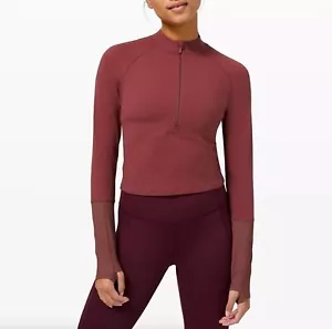 Lululemon it’s rulu long sleeve half zip in savannah size 4 - Picture 1 of 5