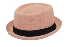 Summer Fedora Light Straw Fedora hat Soft Cool Classic Trilby Beach Sun Cap - Picture 1 of 27