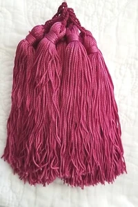 Chainette Tassel LOT 10 pieces Plum  NOS 6 1/2" L - Picture 1 of 3