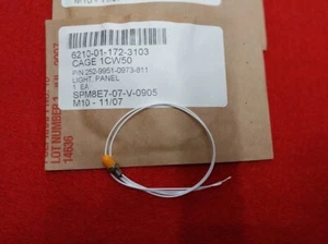 LIGHT, PANEL P/N 252-9951-0973-811 Yellow Dialight Panel Mount Indicator Lamps - Picture 1 of 2