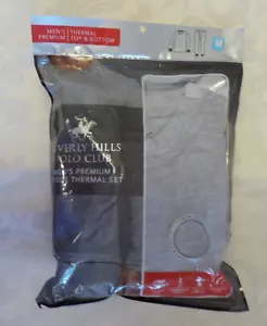Juego de ropa interior térmica Beverly Hills Polo Club para hombre talla M nuevo en paquete gris mezcla algodón - Imagen 1 de 19