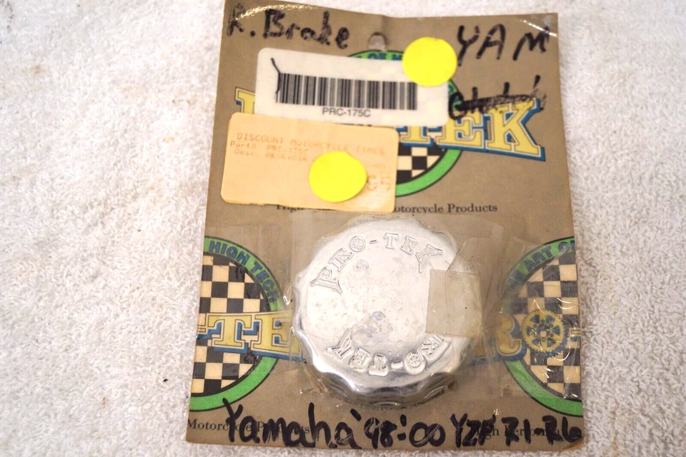 98 99 Yamaha R1 00 R6 Pro-Tek Rear Brake Reservoir Threaded Cap PRC-175C - Imagem 1 de 4