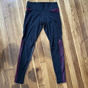 Pink Victoria’s Secret Ultimate Damen Activewear Legging schwarz/lila Small - Bild 1 von 11