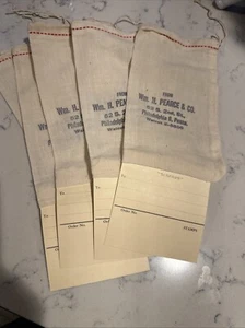 5 - Wm H Pearce & Co 52 S 2nd St Philadelphia 6, Penna CLOTH MAIL BAGS - Picture 1 of 3