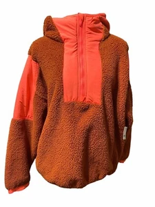 Free People FP Movement Maglione Donna M Piombo The Pack Pile Marrone/Corallo Nuovo con etichette - Foto 1 di 10